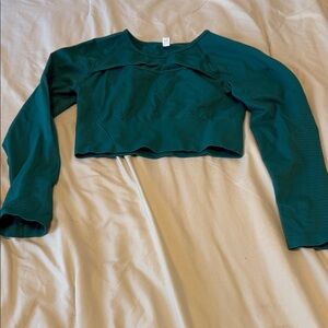 Gym Teal Long Sleeve Women's Top